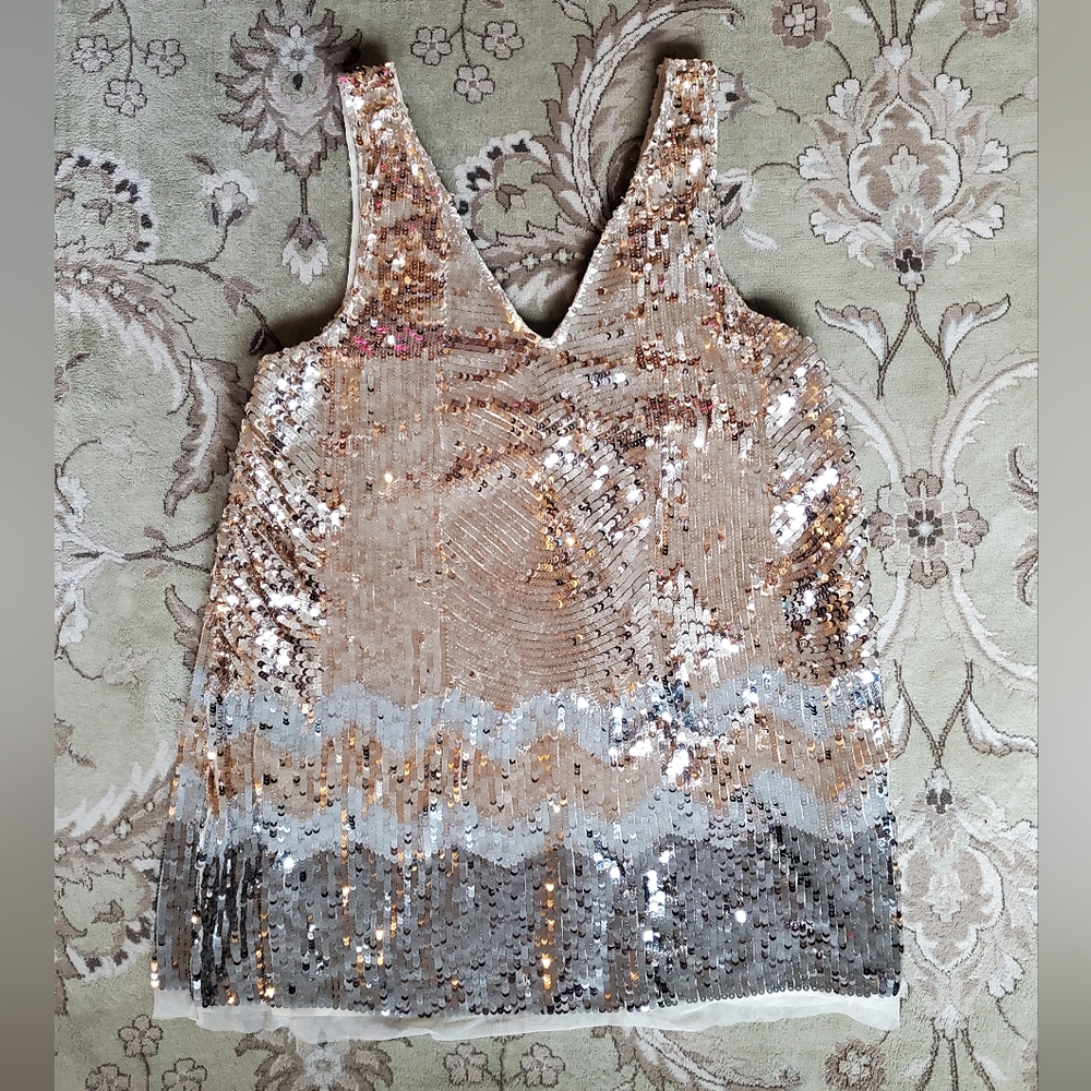 NEW Urban Outfitters Monza Gold Sequin Dress - M